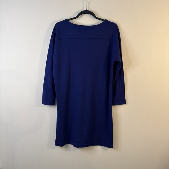 Global Work Royal Blue Shift Dress Size L - Picture 2 of 11